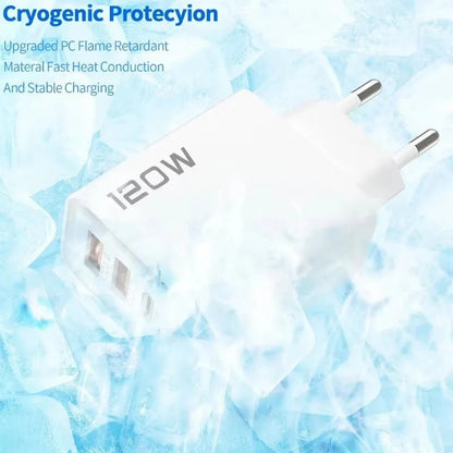 120W 4 Port USB Type C Charger - Fast Charging Adapter for Devices ryshop