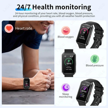 LIGE 2025 Smart Watch For Women Men Wristwatch Bluetooth Phone Music Fitness Sports Bracelet Sleep Monitor Digital Smartwatch