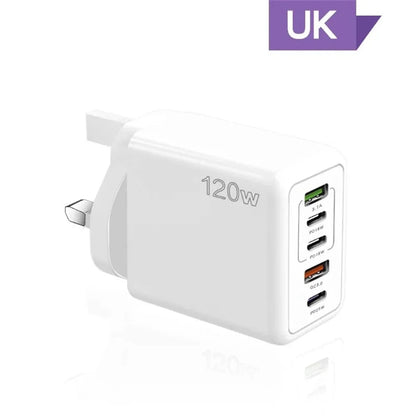 Total 120W 5 Ports USB Charger - Fast Charging Wall Adapter ryshop