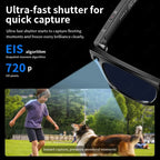 LIGE AI Smart Glasses 720P Camera Video Recorder Bluetooth Call 260mAh Battery Voice Assistant Control Sunglasses For Men Women ryshop