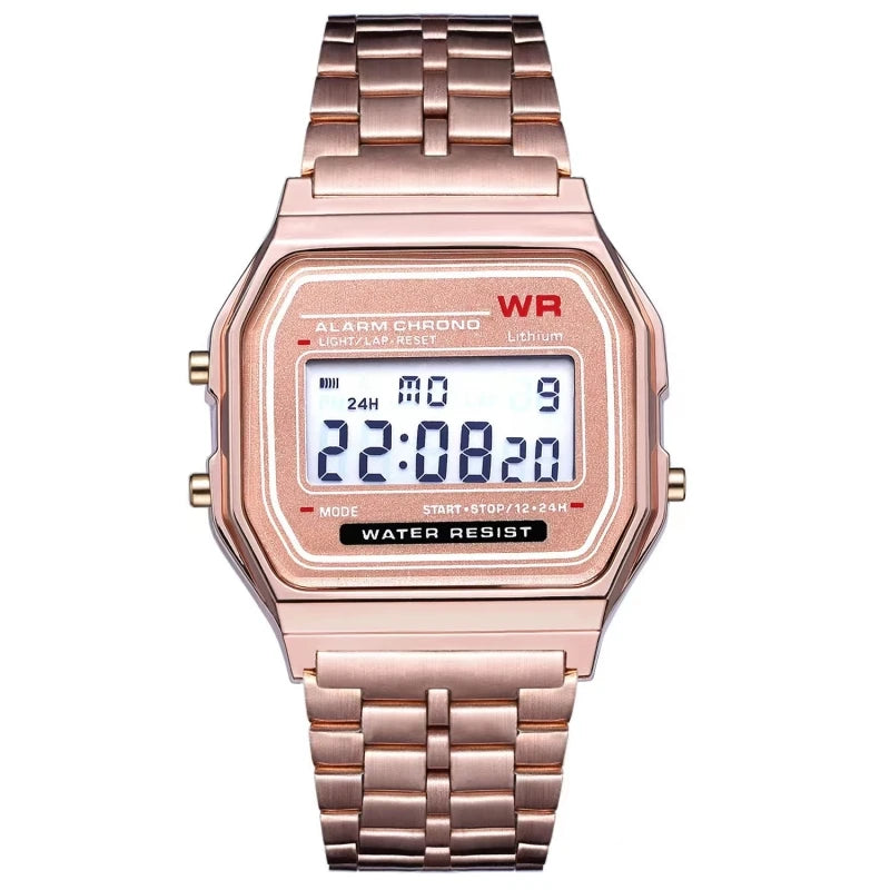 F91W Non-Waterproof Steel Band Watch ryshop