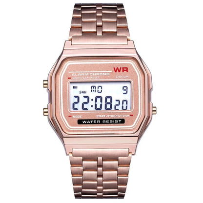 F91W Non-Waterproof Steel Band Watch ryshop