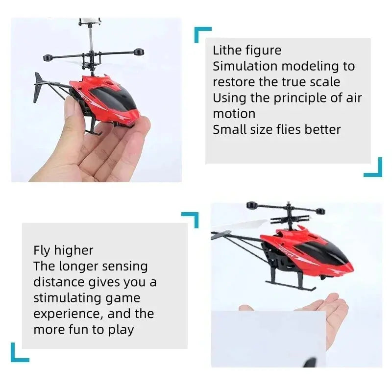 Rechargeable Mini RC Drone - Remote Safe Fall-resistant Helicopter ryshop