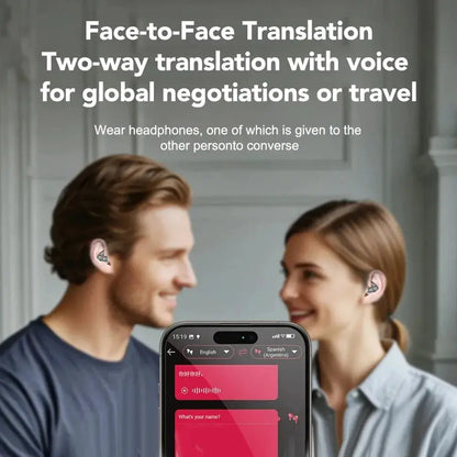 Kebidumei Bluetooth 5.3 AI Translation Earphones ryshop