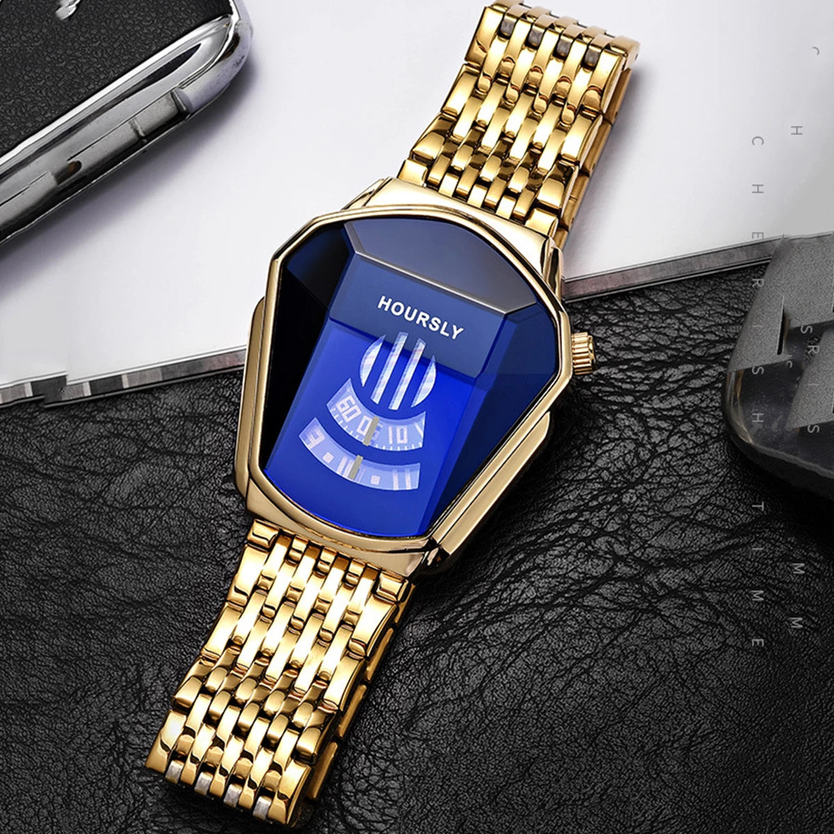 Men's New Trend Motorcycle Personality Waterproof Quartz Watch ryshop