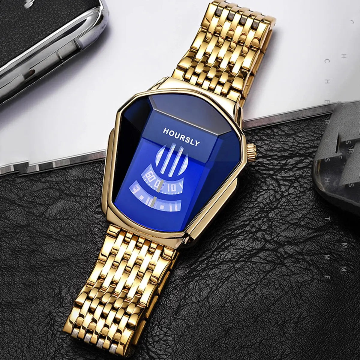 Men's New Trend Motorcycle Personality Waterproof Quartz Watch ryshop