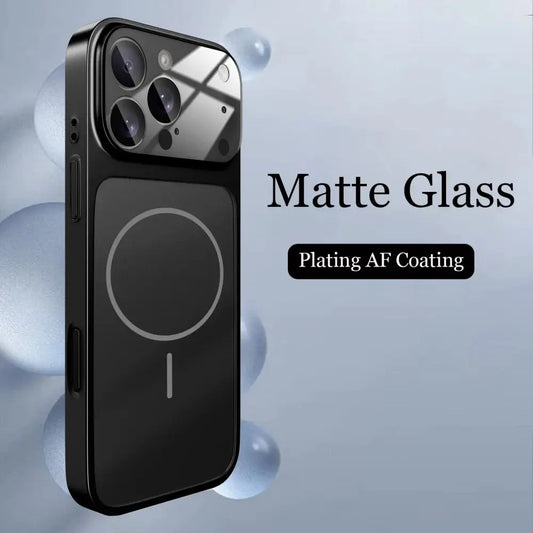 Original Glass Nano Matte Case for iPhone 17 Air, 16, 15, 14, 13 Pro Max, 17Pro ryshop