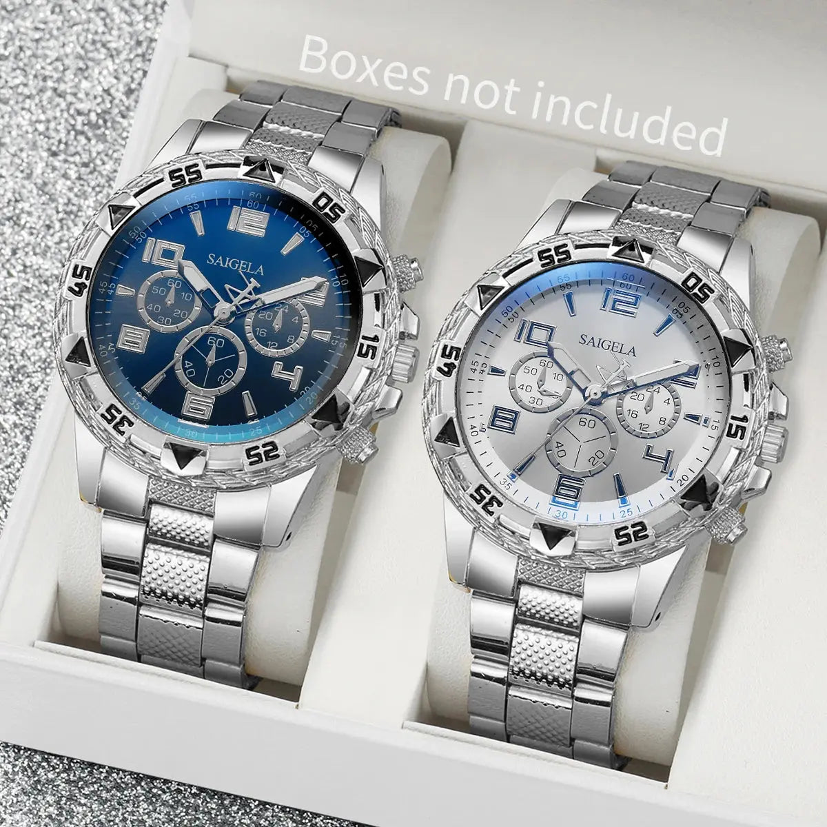 Yolako 2pcs Men Business Watches Set ryshop