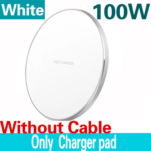 100W Fast Wireless Charger Pad for iPhone and Samsung Devices ryshop