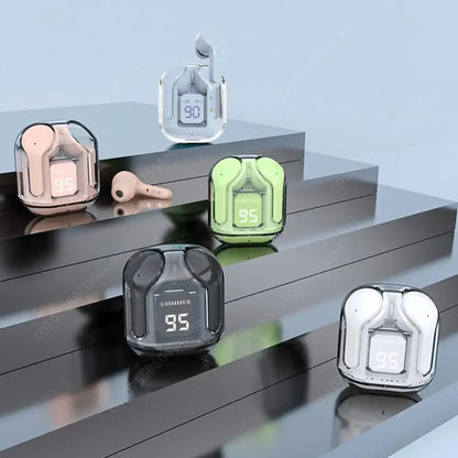 Bluetooth-Compatible Noise Canceling Translucent Earphones ryshop
