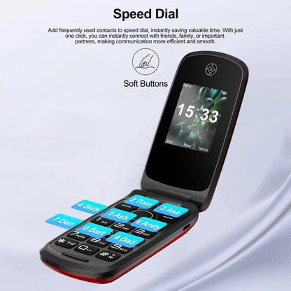 SERVO F4 Foldable Mobile Phone - Dual SIM with Call Recording ryshop