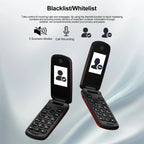 SERVO F4 Foldable Mobile Phone - Dual SIM with Call Recording ryshop