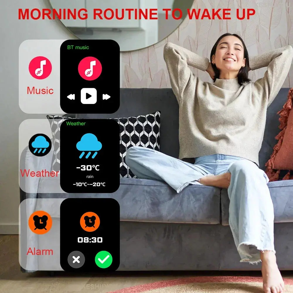 KESHUYOU New Smart Watch H9 Pro MAX - Stylish Fitness Tracker ryshop