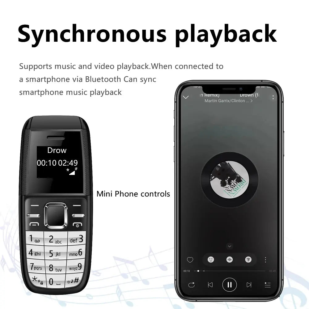 SERVO BM200 Button Mini Mobile Phone - Compact Dual SIM Device ryshop