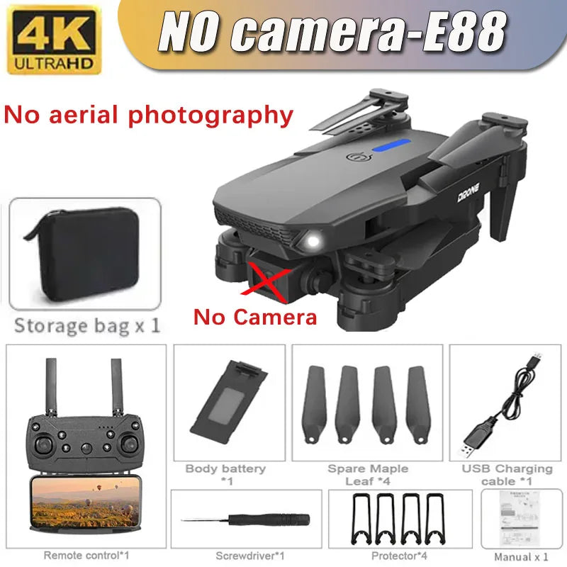 XMSJ Professional Drone E88 4K HD Camera RC Quadrotor ryshop