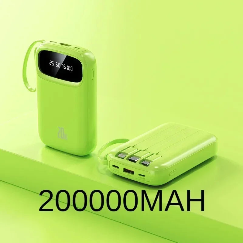 BCAK 20 Milliampere Wholesale Power Bank with Built-in Cable ryshop