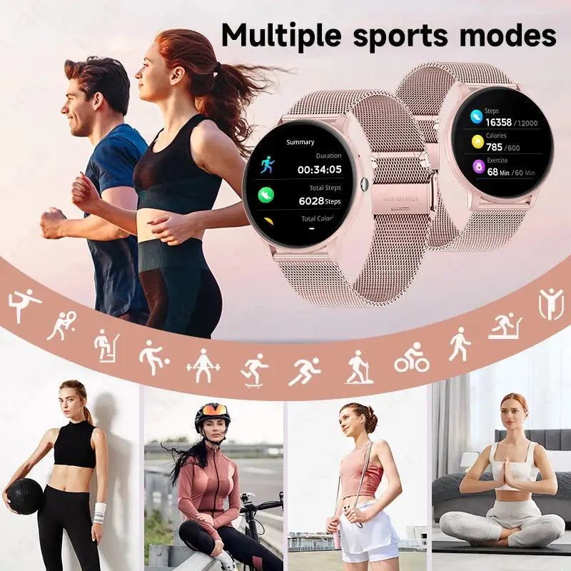 LIGE New 1.39" Watch Smart Watch 2025 New Women Men Bluetooth Call BT Music Wireless Charging Smartwatch Heart Rate Blood Oxygen