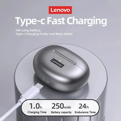 Lenovo LP5 Wireless Bluetooth Earbuds with Active Noise-Cancellation ryshop
