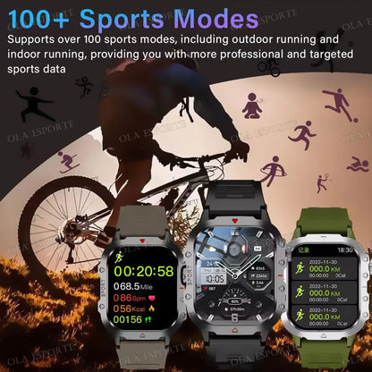 Outdoor Sports Smartwatch 2025 - HD Screen & LED Flashlight ryshop