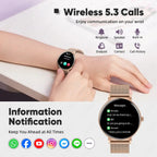 LIGE New 8mm Ultra Slim 1.27" HD Smart Watch Women Heart Rate Female Menstrual Period Health Monitor BT Call Fashion Smartwatch ryshop
