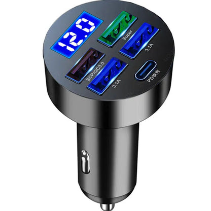 Fast Charging 150W 5 Ports Car Charger PD QC3.0 ryshop