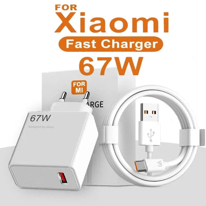 67W USB Fast Charger for Xiaomi Devices ryshop