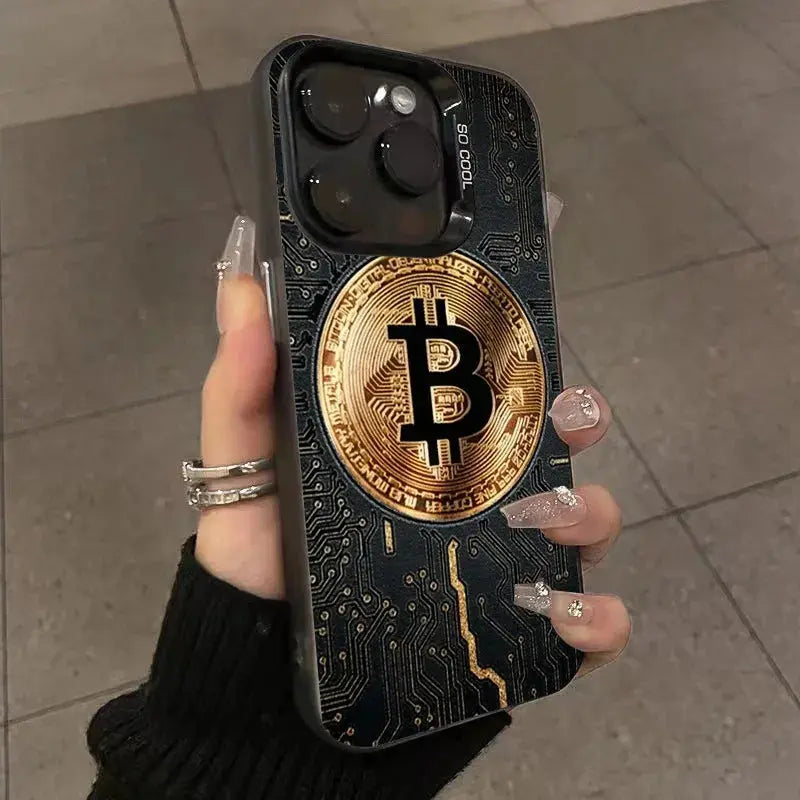 Luxury Bitcoin For iPhone Case - Shockproof Electroplate Design ryshop