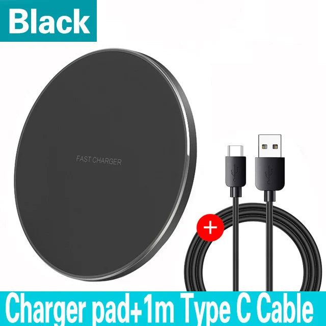 100W Fast Wireless Charger Pad for iPhone and Samsung Devices ryshop