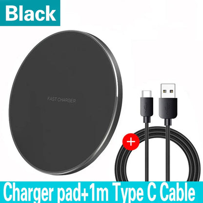 100W Fast Wireless Charger Pad for iPhone and Samsung Devices ryshop