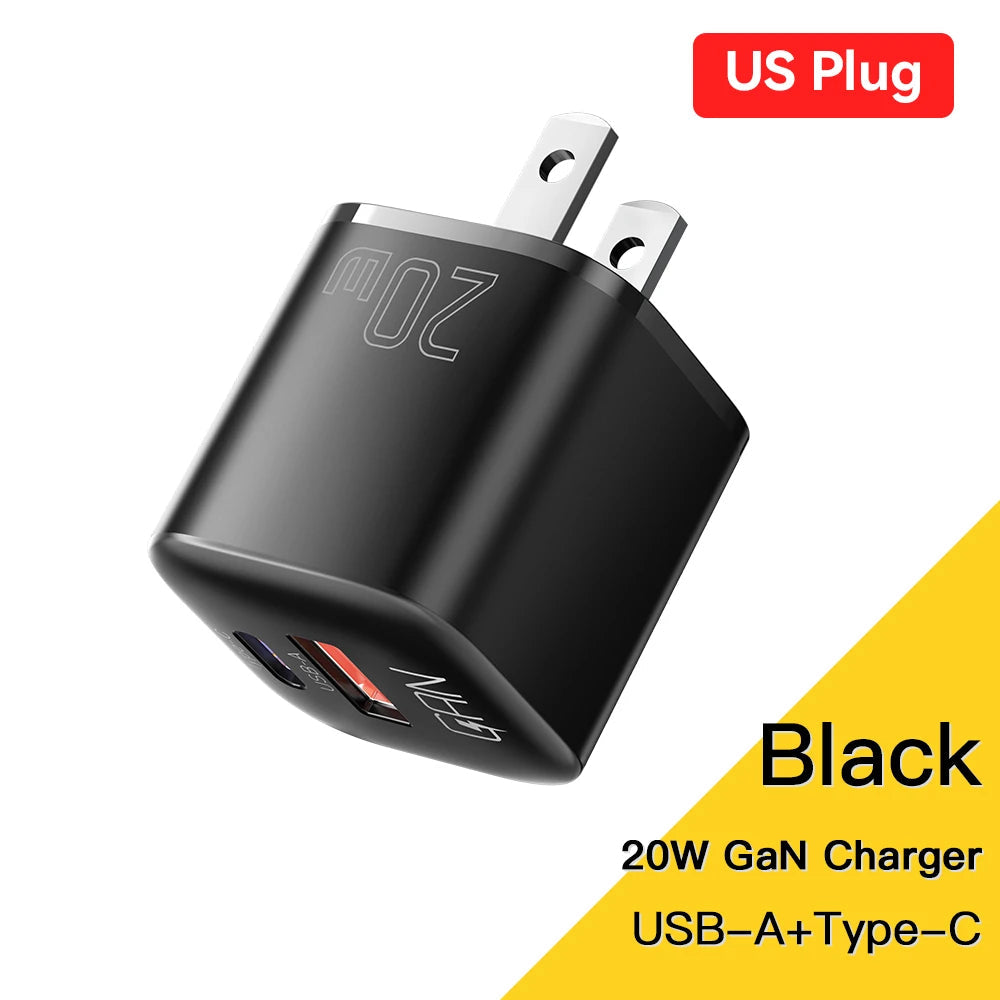 Essager 20W GaN USB Type C Charger - Fast Charge for Phones and Tablets ryshop