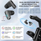 LIGE TWS 2 In 1 Headset Smart Watch 1.85" HD Wireless Bluetooth Calling Health Monitor Sports Fitness Watches With Headphones ryshop