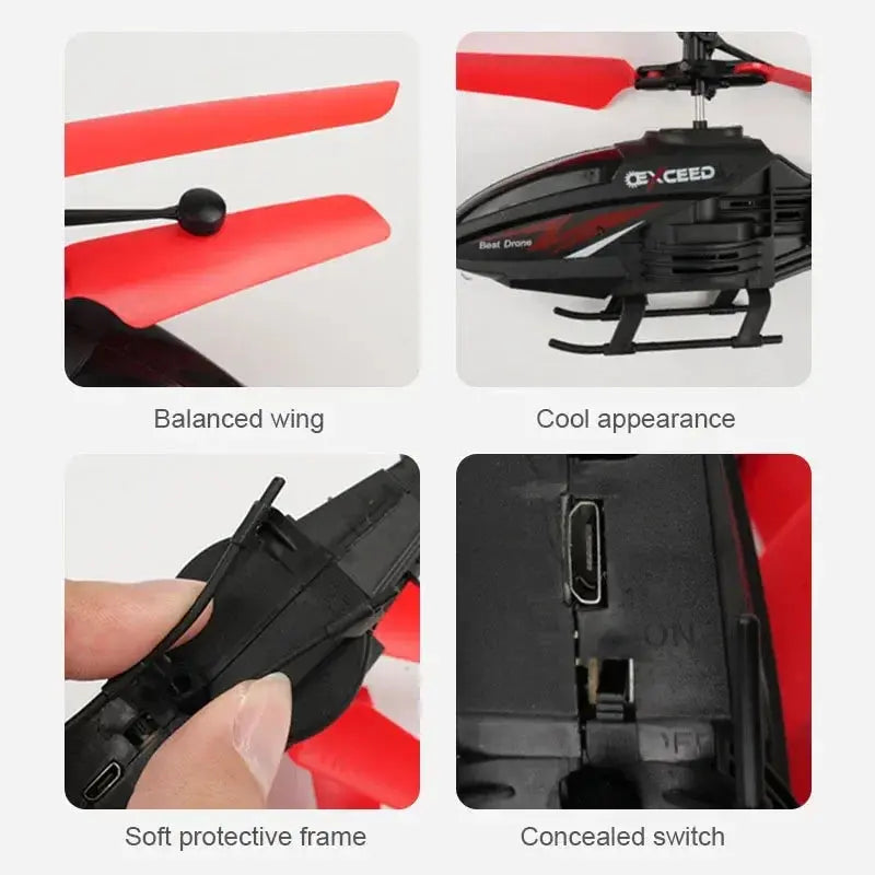 Crash Resistant Remote Control Aircraft Induction Helicopter ryshop