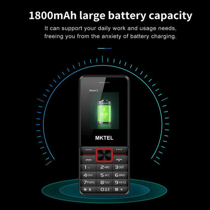 MKTEL BOOM 2 Feature Phone - Dual SIM with 1800mAh Battery ryshop