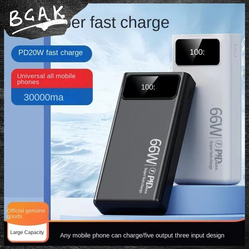 BCAK 80000mAh Large-capacity Charging Treasure Power Bank ryshop