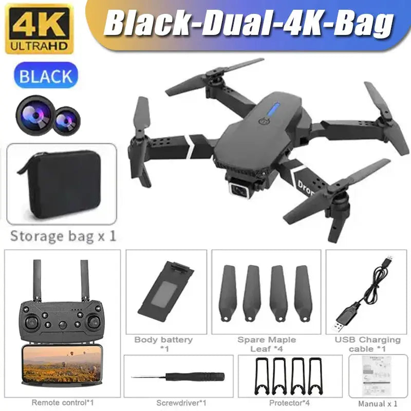 XMSJ Professional Drone E88 4K HD Camera RC Quadrotor ryshop