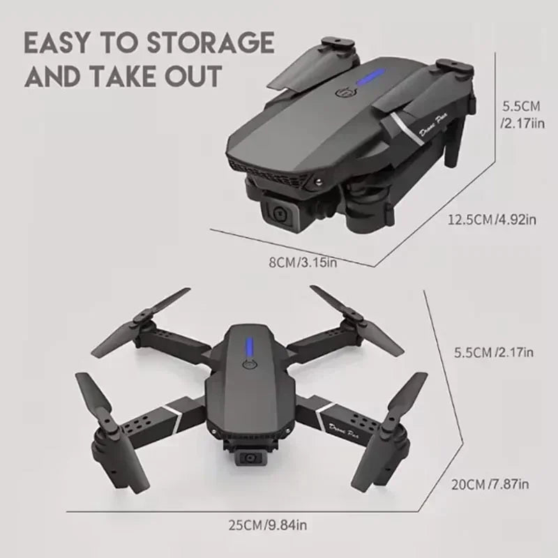 XMSJ Professional Drone E88 4K HD Camera RC Quadrotor ryshop