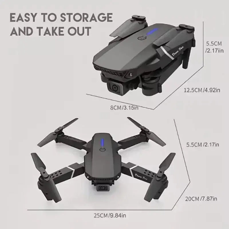 XMSJ Professional Drone E88 4K HD Camera RC Quadrotor ryshop