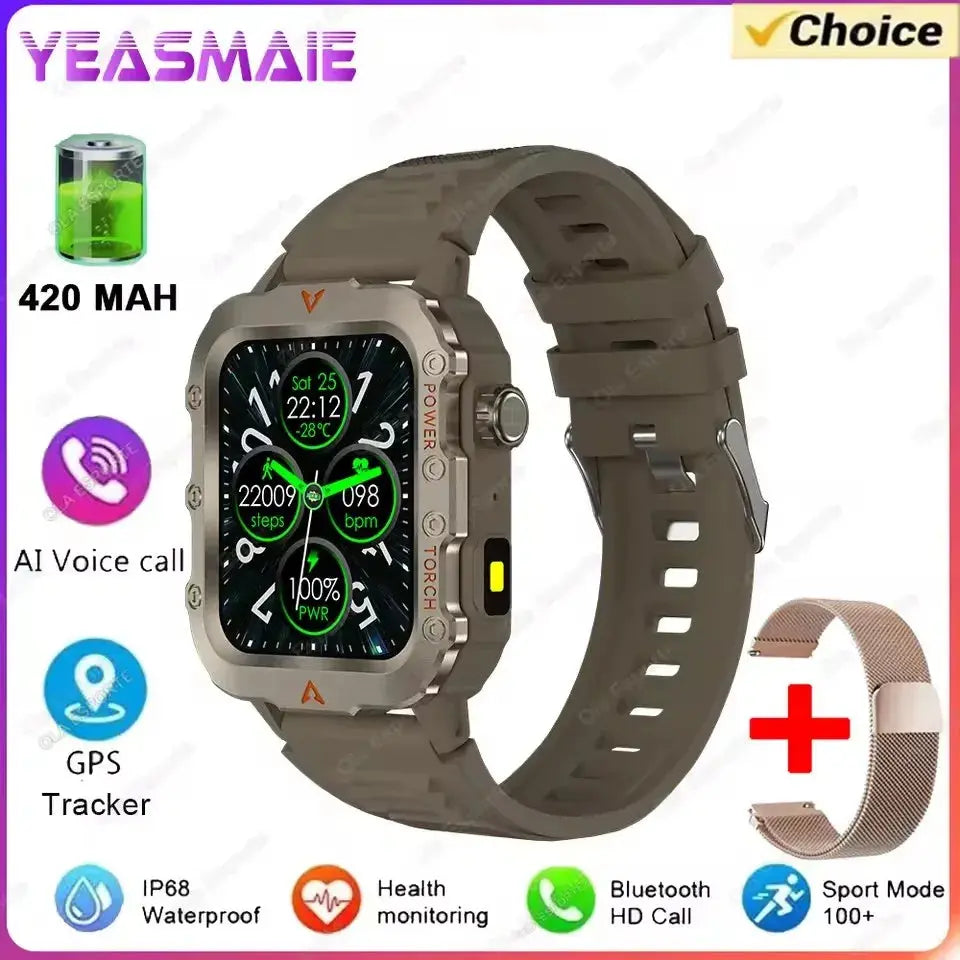 2025 New SmartWatch Men Military Outdoor GPS Sport Watch ryshop