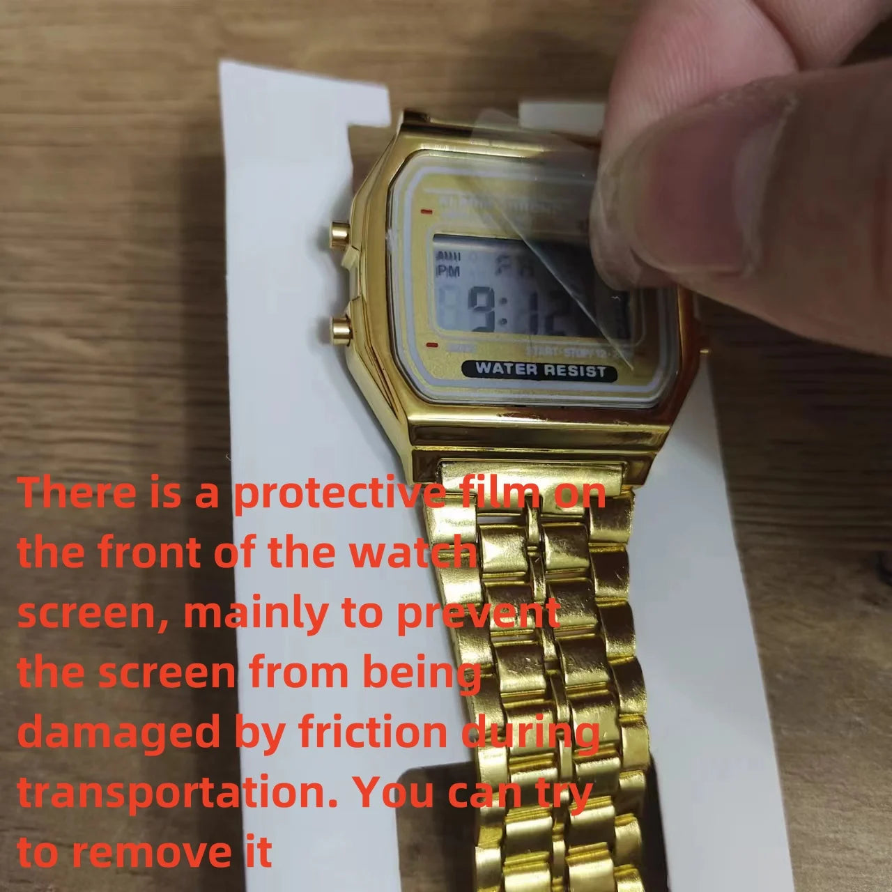 F91W Non-Waterproof Steel Band Watch ryshop