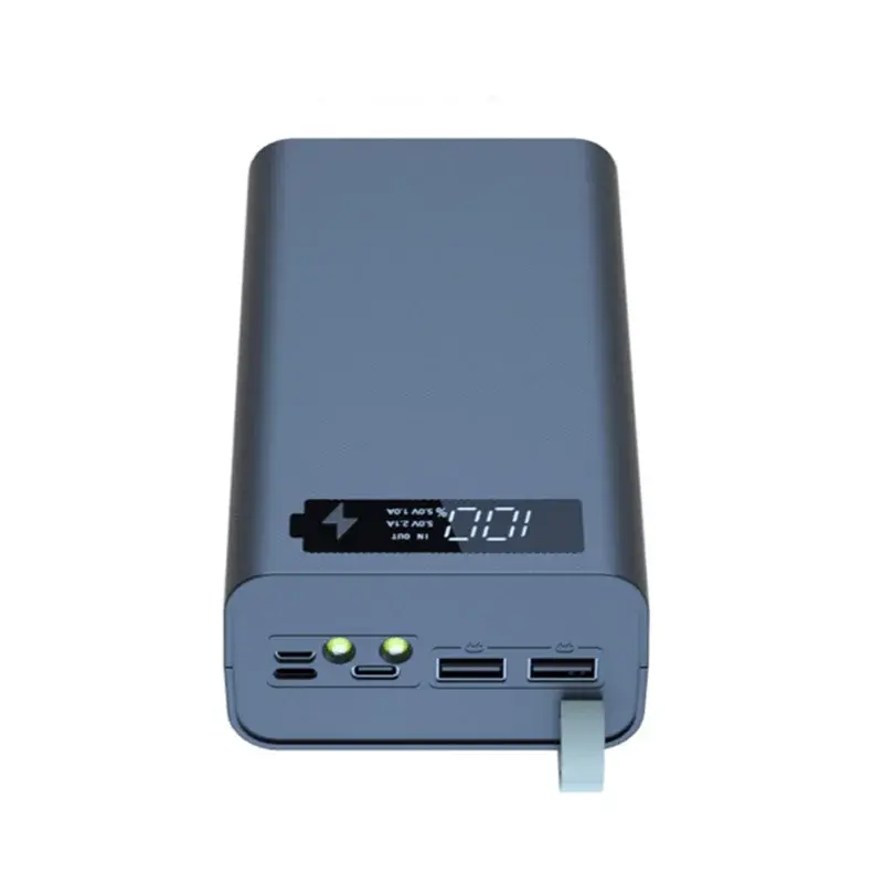 12X18650 Charging Battery Case - T12 Wireless Power Bank with Light ryshop