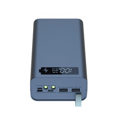 12X18650 Charging Battery Case - T12 Wireless Power Bank with Light ryshop