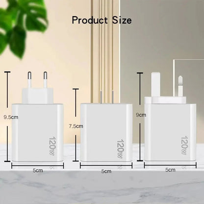 Total 120W 5 Ports USB Charger - Fast Charging Wall Adapter ryshop