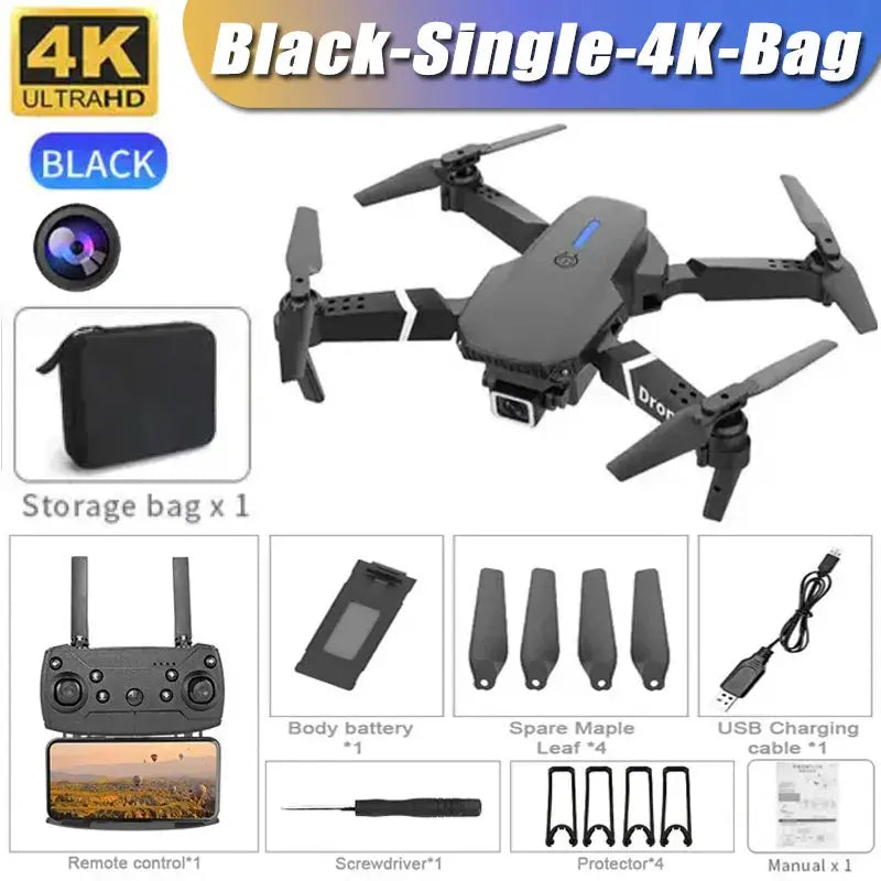 XMSJ Professional Drone E88 4K HD Camera RC Quadrotor ryshop