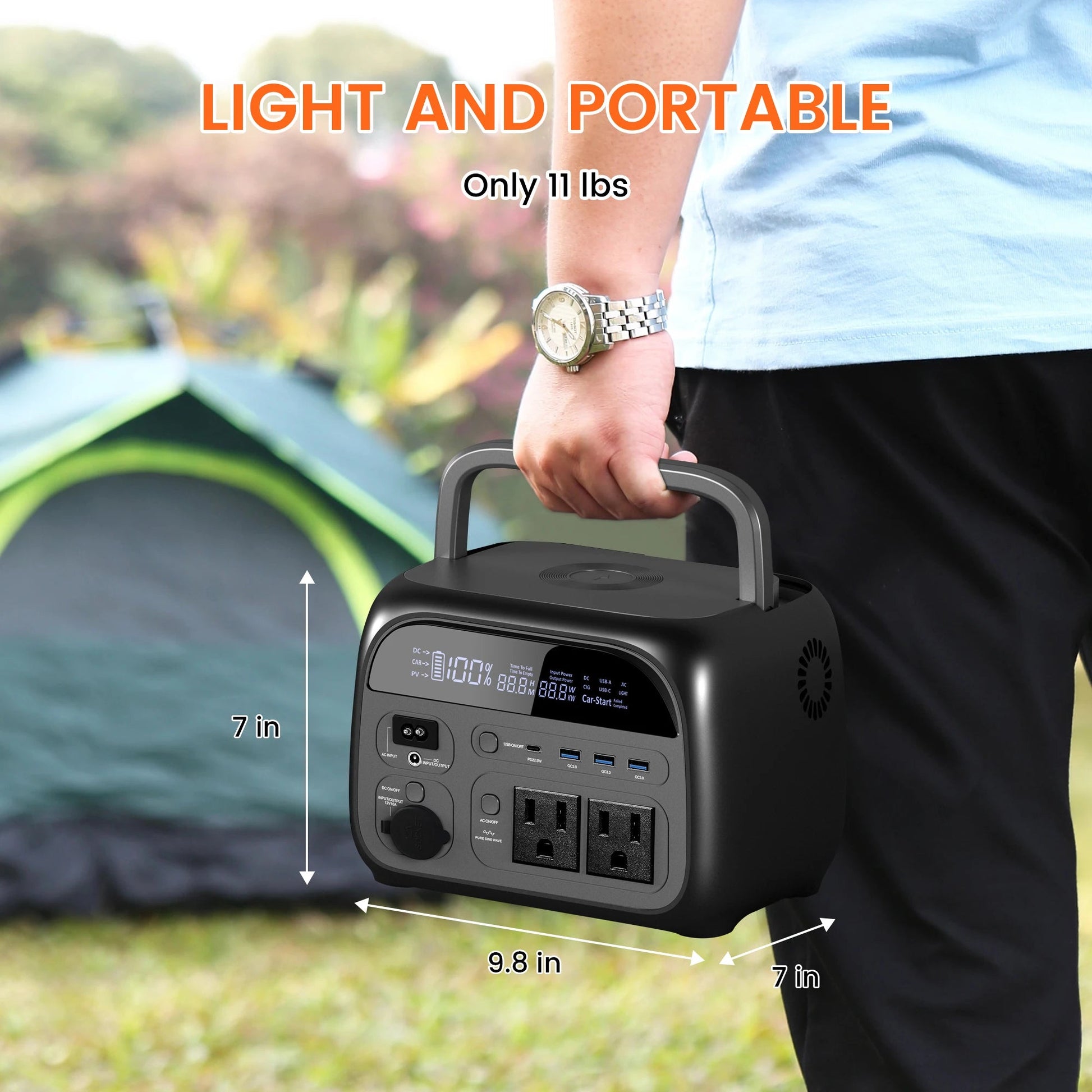 CTOLITY AP400 Solar Generator - 346Wh Portable Power Station ryshop