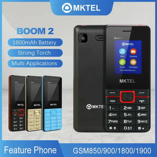 MKTEL BOOM 2 Feature Phone - Dual SIM with 1800mAh Battery ryshop