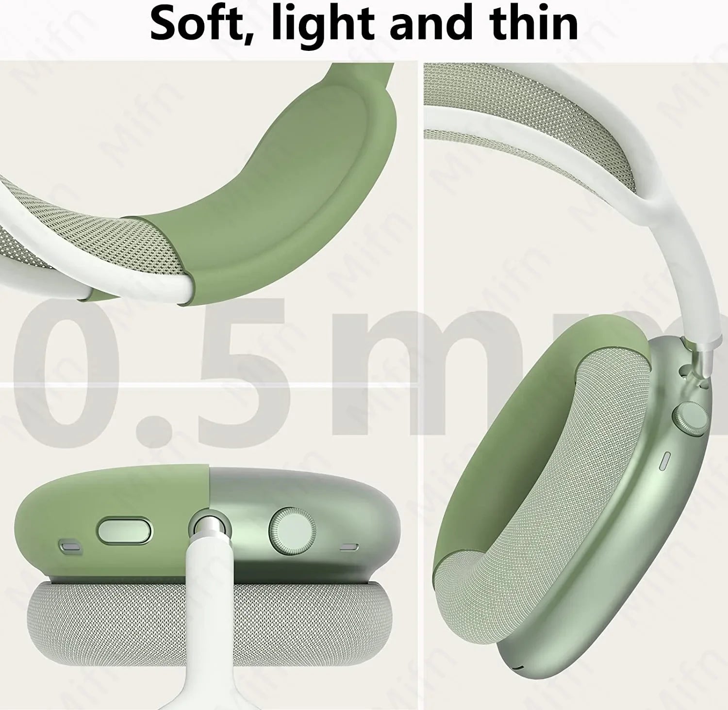 3 in 1 Soft Washable Headband Silicone Cover for AirPods Max 2021 ryshop