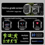 LAXASFIT 2025 Rugged Military Smart Watch for Men ryshop