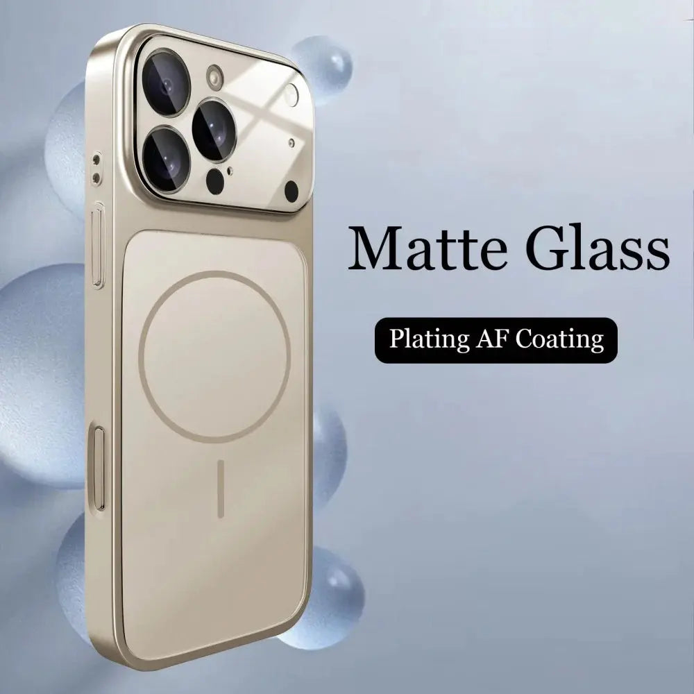Original Glass Nano Matte Case for iPhone 17 Air, 16, 15, 14, 13 Pro Max, 17Pro ryshop
