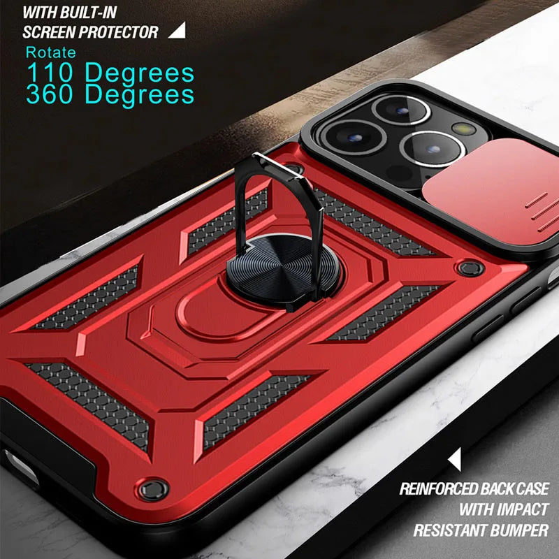 Military Grade Bumpers Ring Cover for iPhone 16 17 15 14 13 12 11 Pro Max Mini Plus Air ryshop