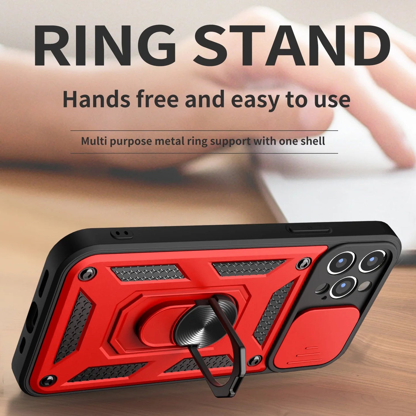 Military Grade Bumpers Ring Cover for iPhone 16 17 15 14 13 12 11 Pro Max Mini Plus Air ryshop